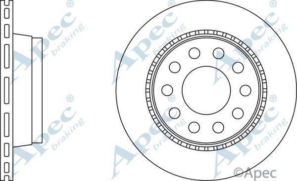 APEC BRAKING Тормозной диск DSK344